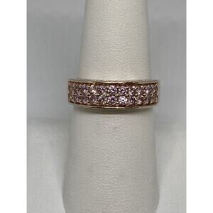 925 Sterling Silver CZ Ring Size 7.5